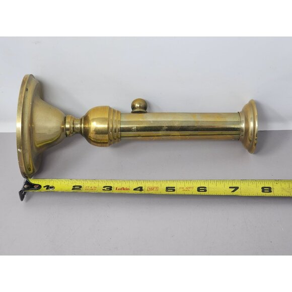 Vintage Brass Adjustable‎ Candlestick Holders Pair Brass & Copper Castilian - Picture 10 of 10